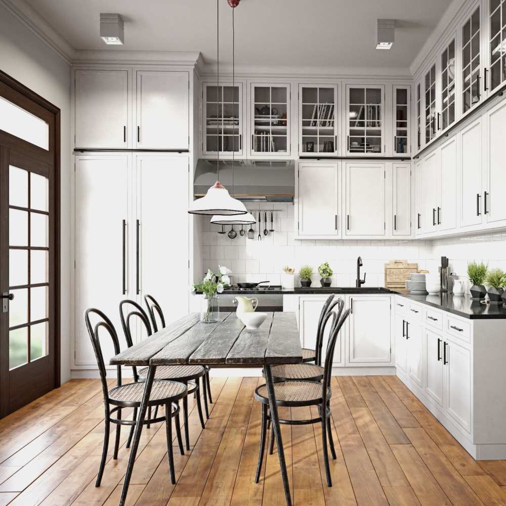 Light kitchen 301 Monroe Place in Hoboken, New Jersey