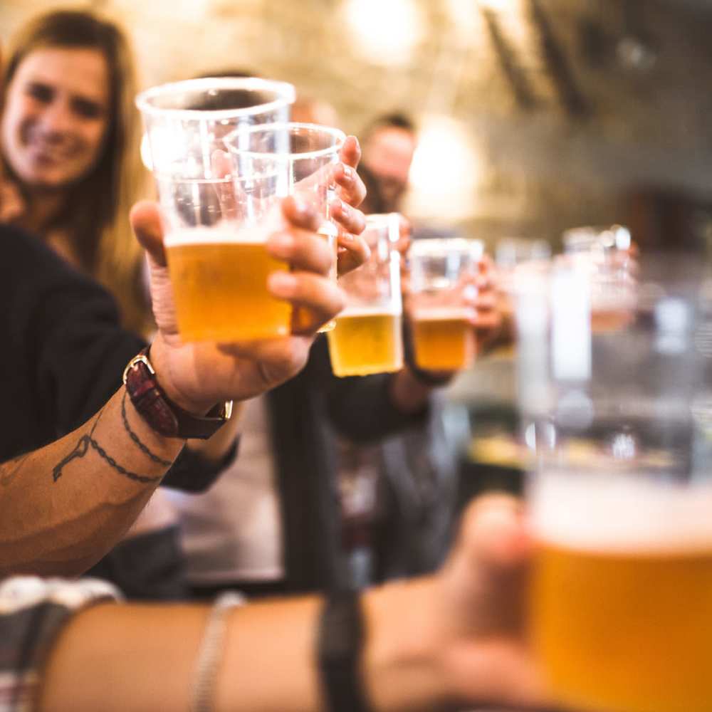 Residents out for drinks near 1210 Washington in Hoboken, New Jersey