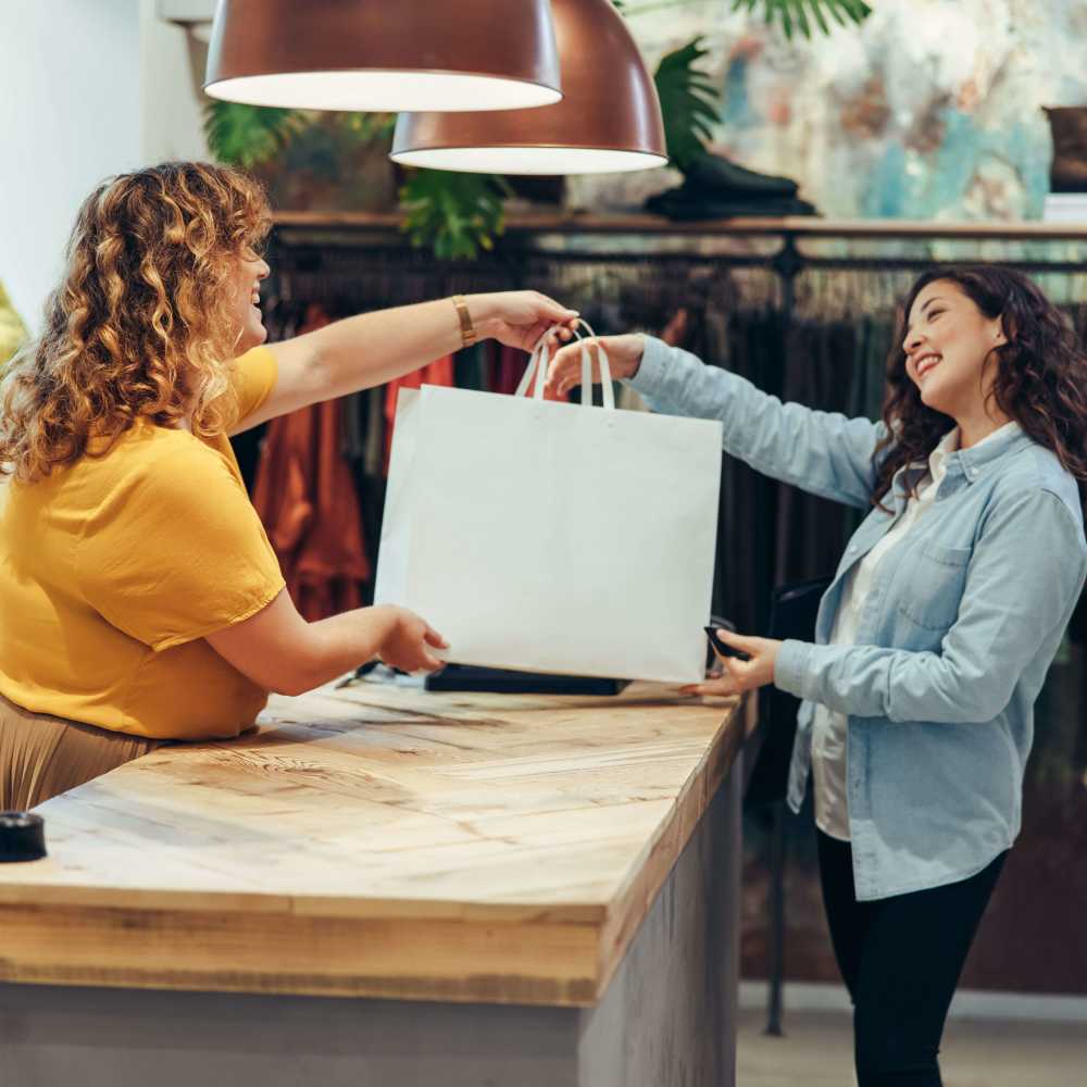 Resident shopping near Lake House in Los Angeles, California