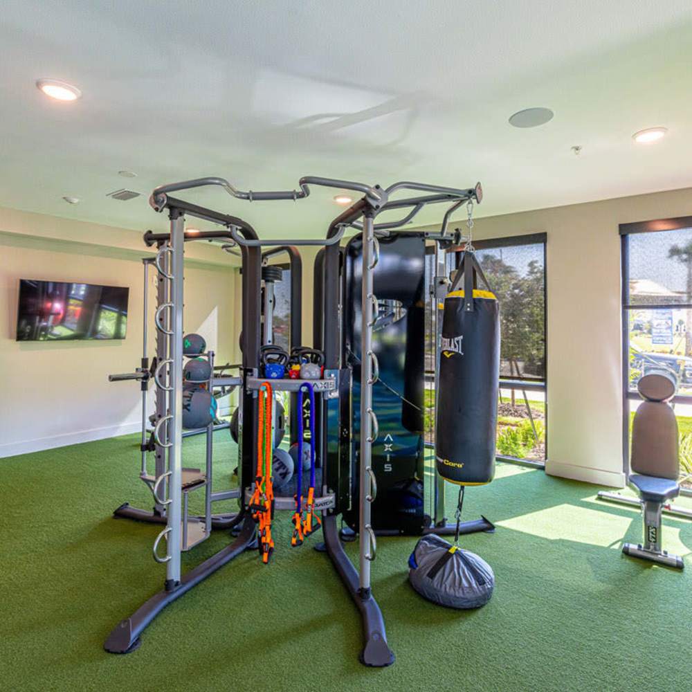 On-site gym at Tropia Wellen Park in Venice, Florida