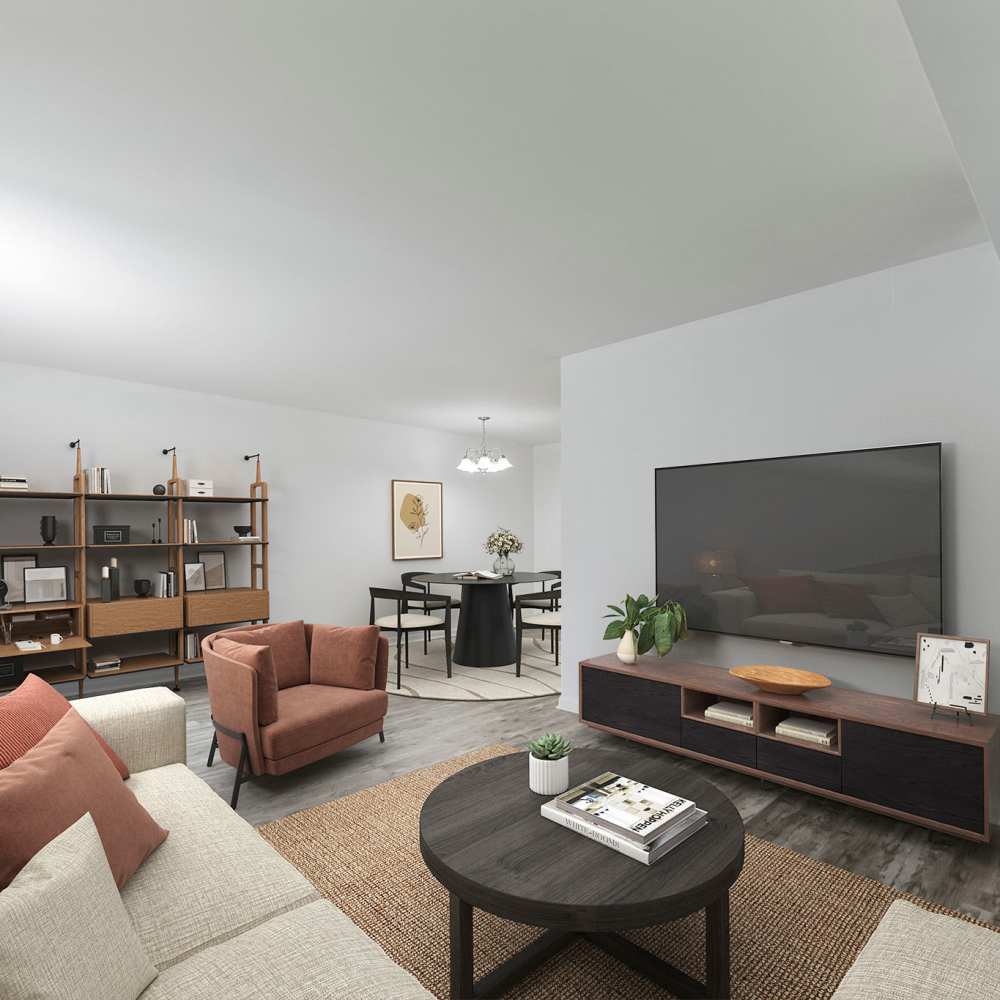 spacious living area at Mountain View Terrace in Latham, New York