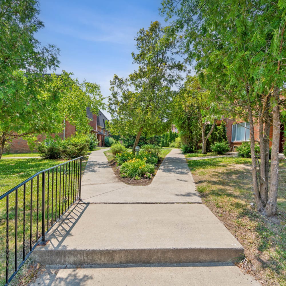 walking path at Mountain View Terrace in Latham, New York