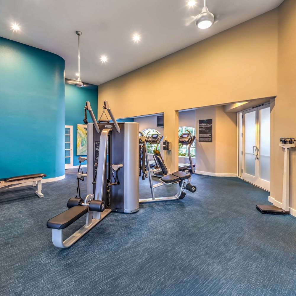 Fitness center at Parkway Townhomes in Henderson, Nevada