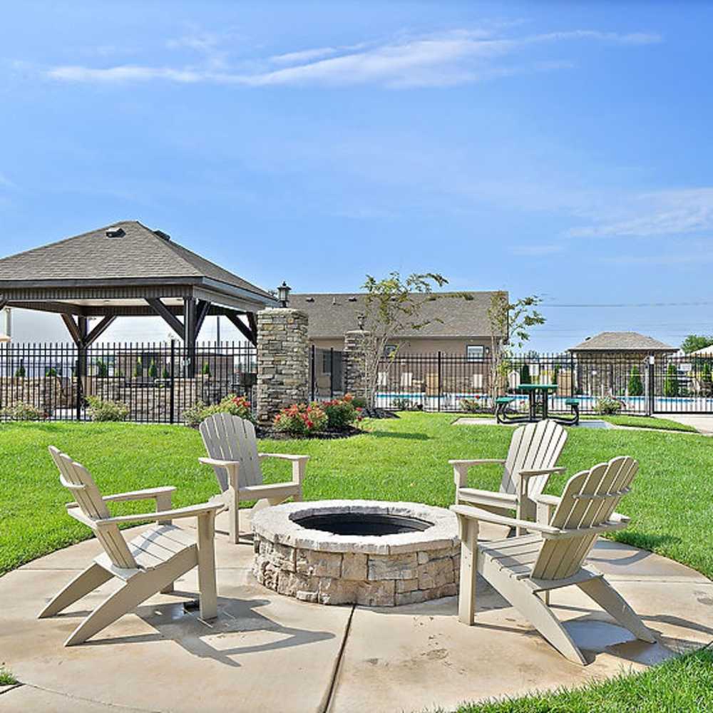 Outside fireplace area  at Ashton Ridge At Westcreek in Clarksville, Tennessee