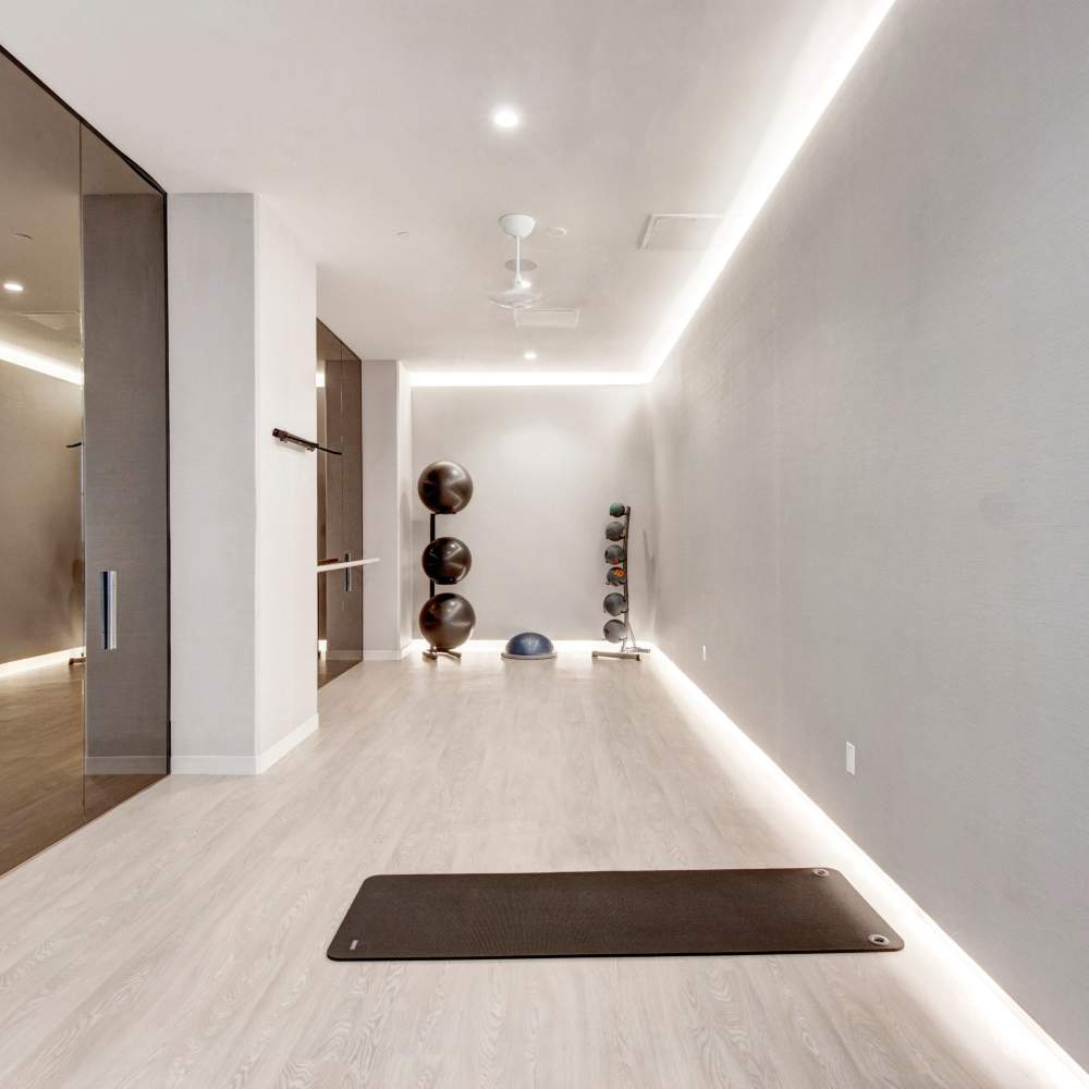 fitness room at Nari in Los Angeles, California