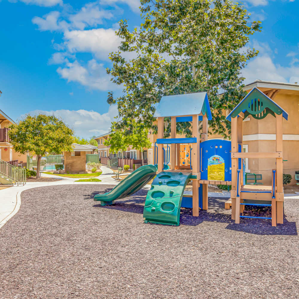 Play area at Sunrise Terrace in Hesperia, California