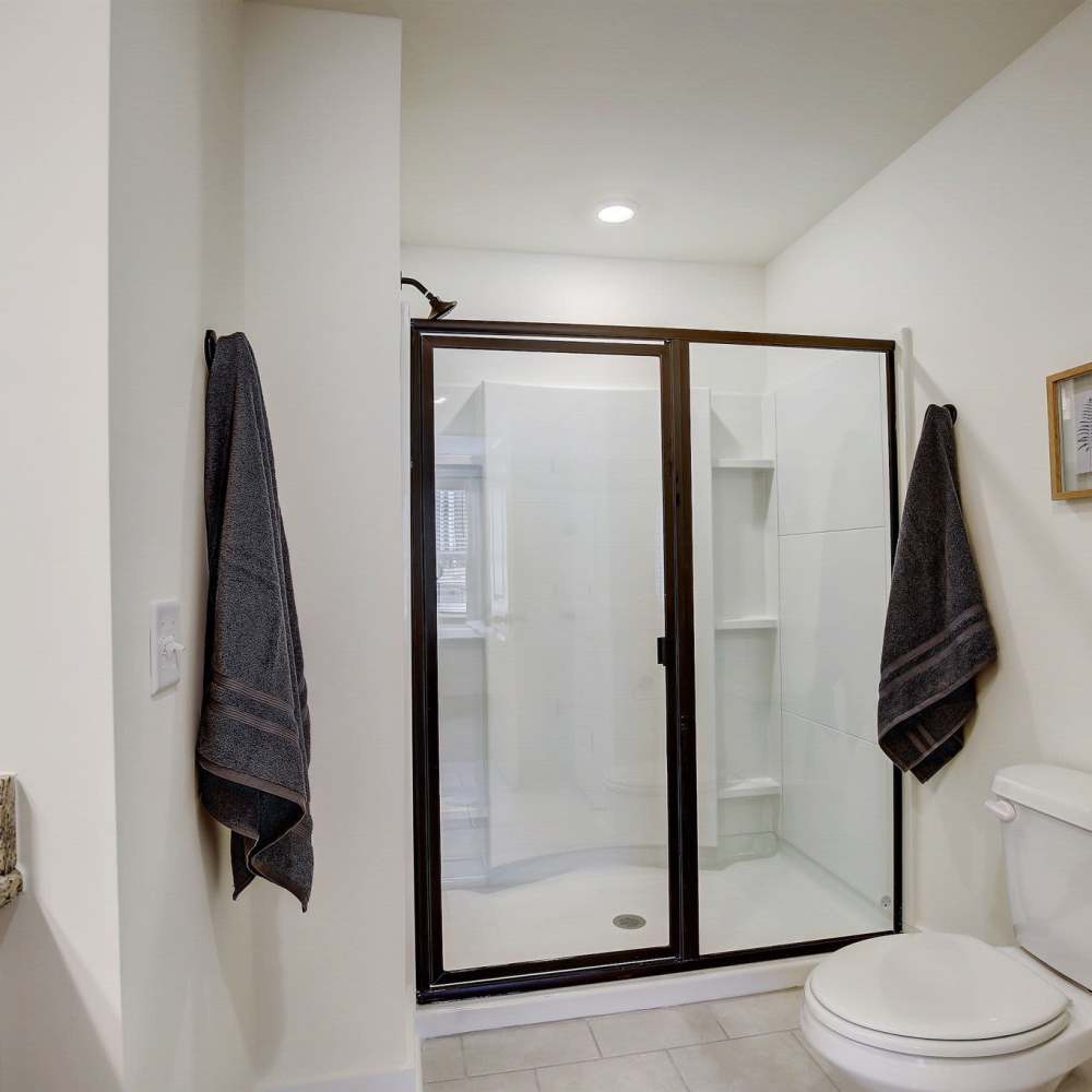 Bathroom with walking shower at Blakeney Commons in Smyrna, Tennessee