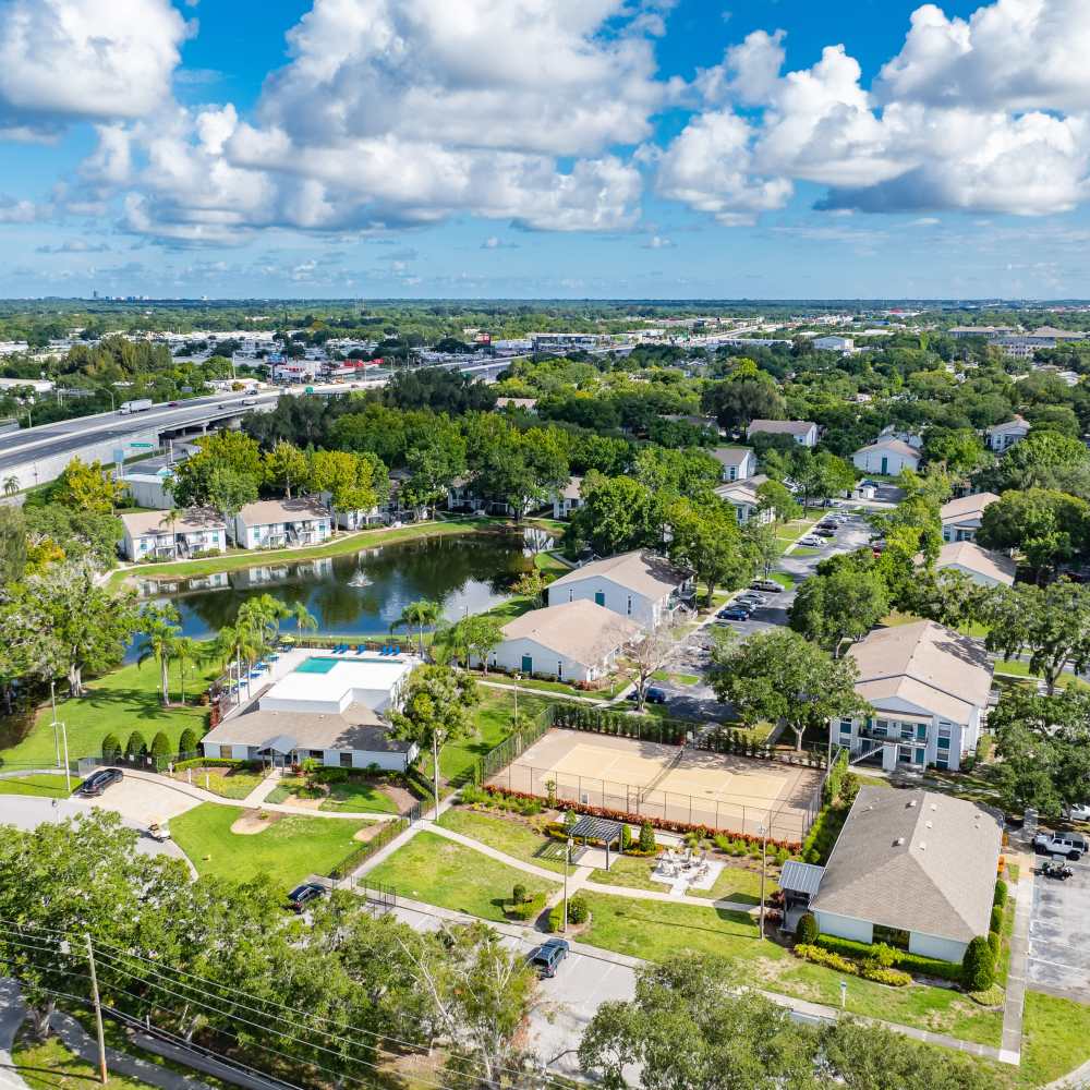 Four Lakes at Clearwater Drone Exterior