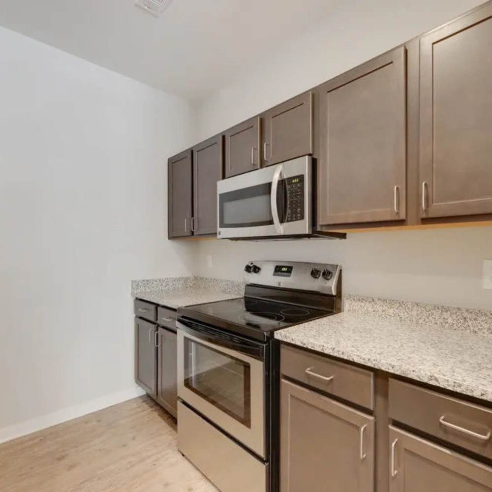 Stainless-steel appliance in a kitchen at Creekside At Deer Crossings in White House, Tennessee