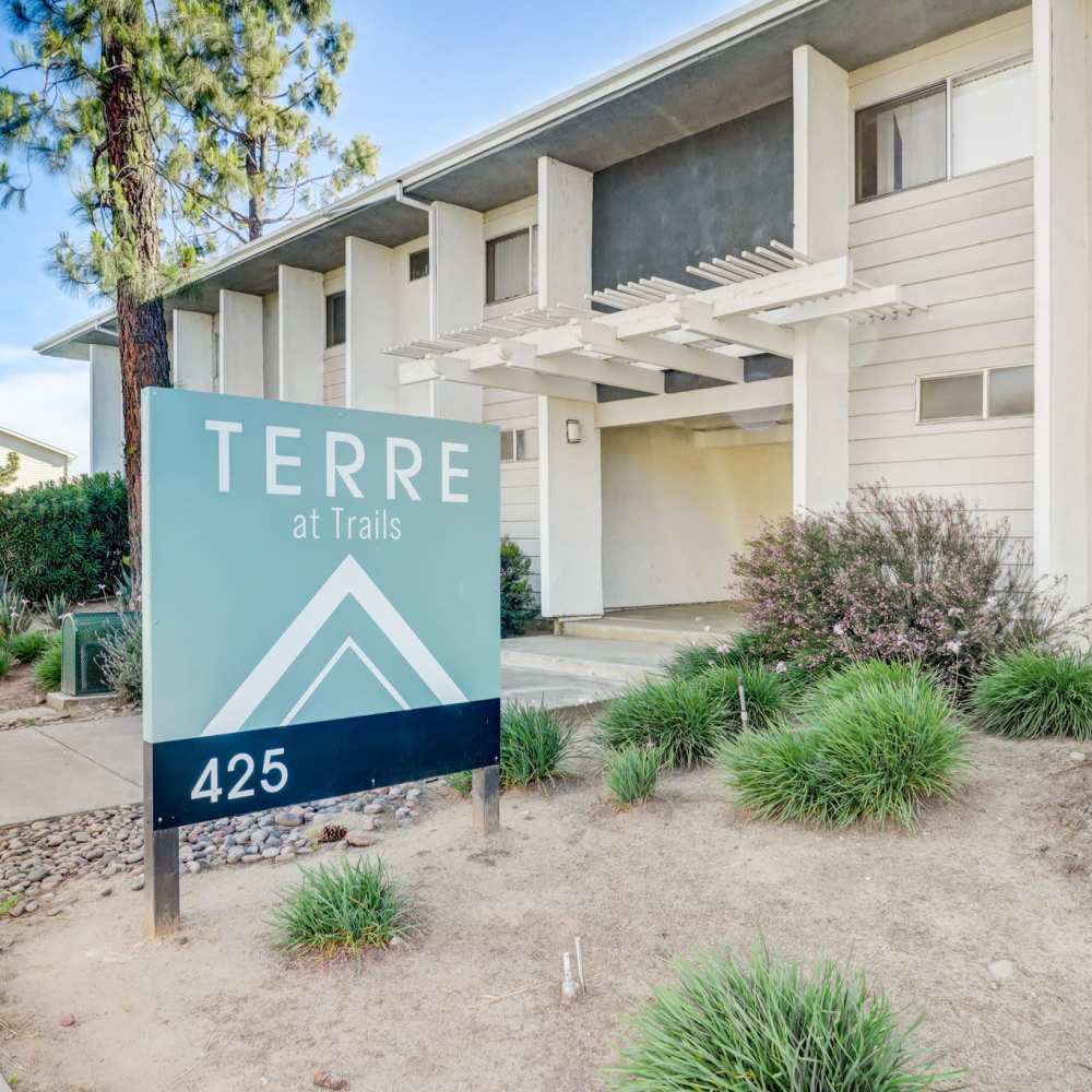 Entryway at Terre at Trails in Ramona, California