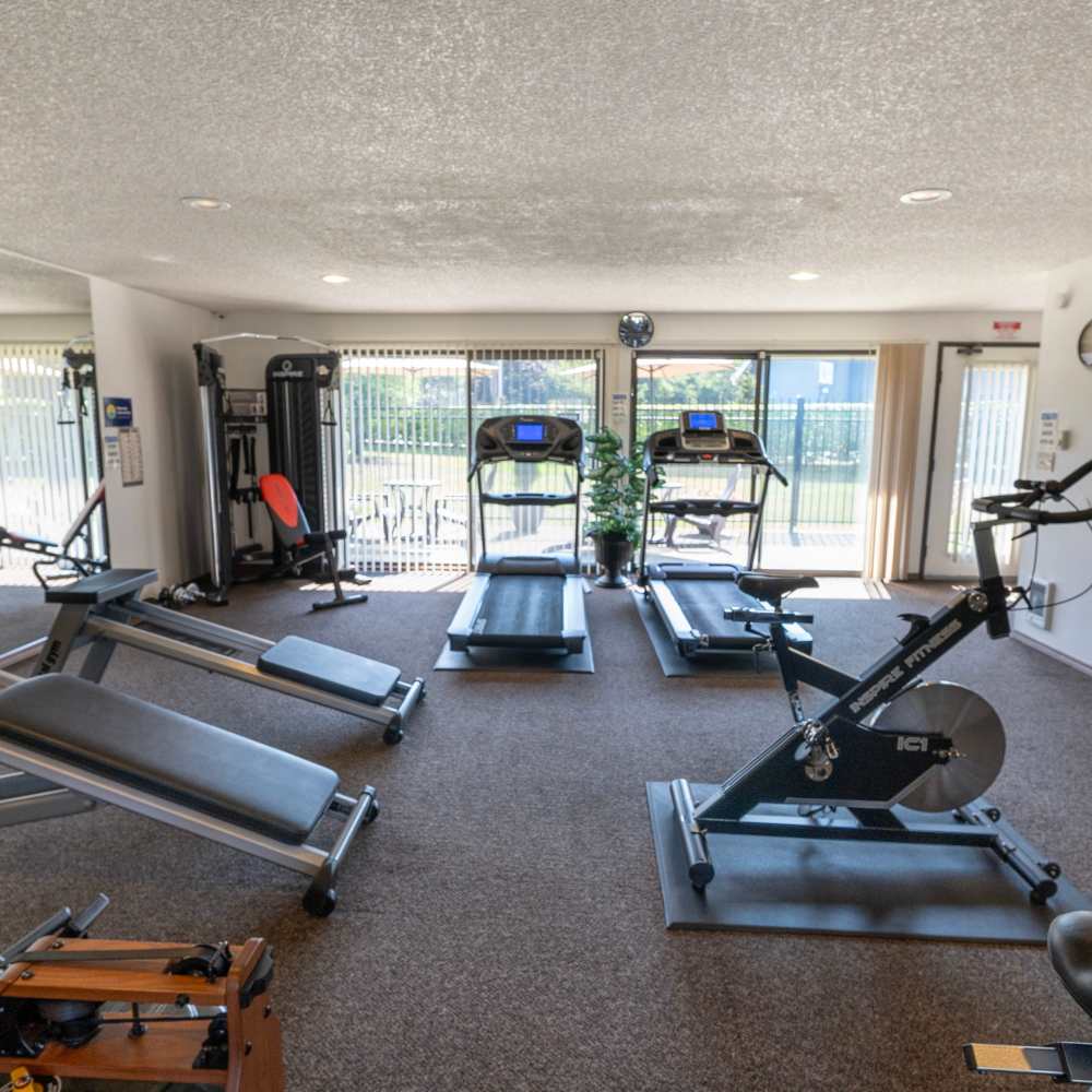 Fitness center angle 2 at Park Green Apartments in Tacoma, Washington