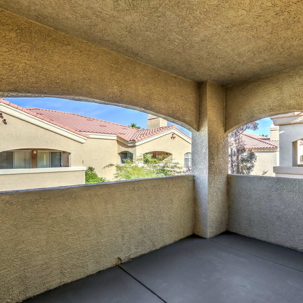 View from a balcony at Calypso Apartments in Las Vegas, Nevada