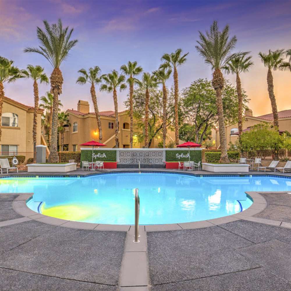 Swimming pool two view at Calypso Apartments in Las Vegas, Nevada