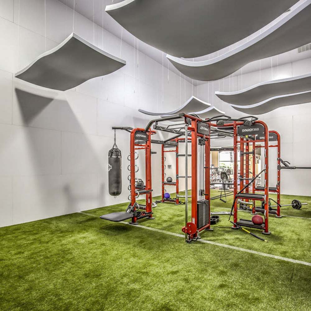 Strength machines at Calypso Apartments in Las Vegas, Nevada