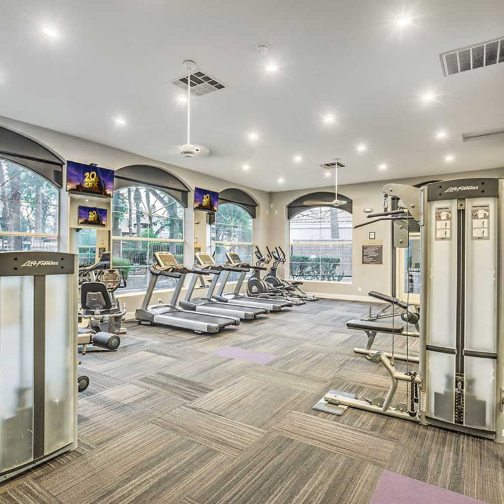 Fitness center at Calypso Apartments in Las Vegas, Nevada