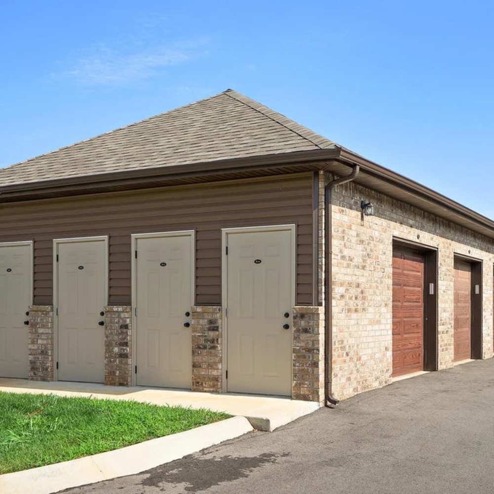 Garage area of apartment at Ashton Ridge At Westcreek in Clarksville, Tennessee 