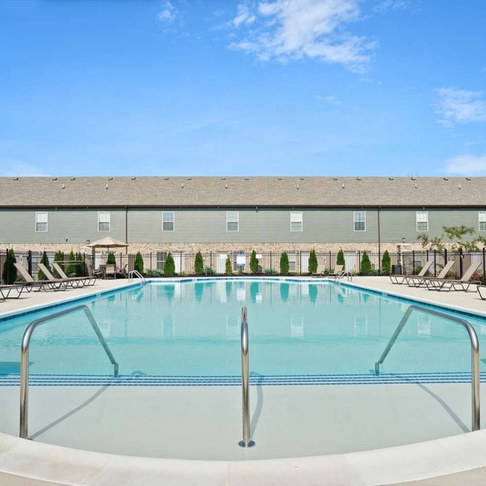 Large pool side of apartment  at Ashton Ridge At Westcreek in Clarksville, Tennessee