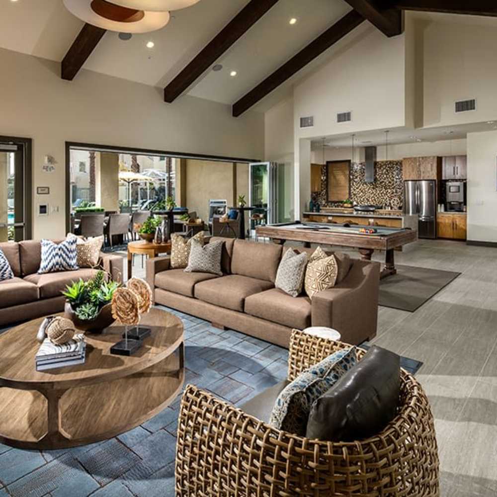 Living space at Solimar Luxury Homes in Wilmington, California