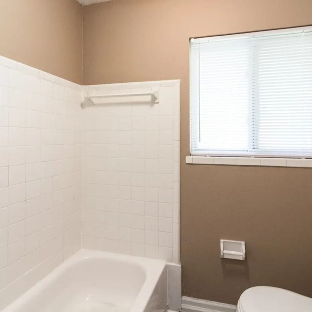 Bathroom with bath tub  at Willow Creek Apartments in Chattanooga, Tennessee