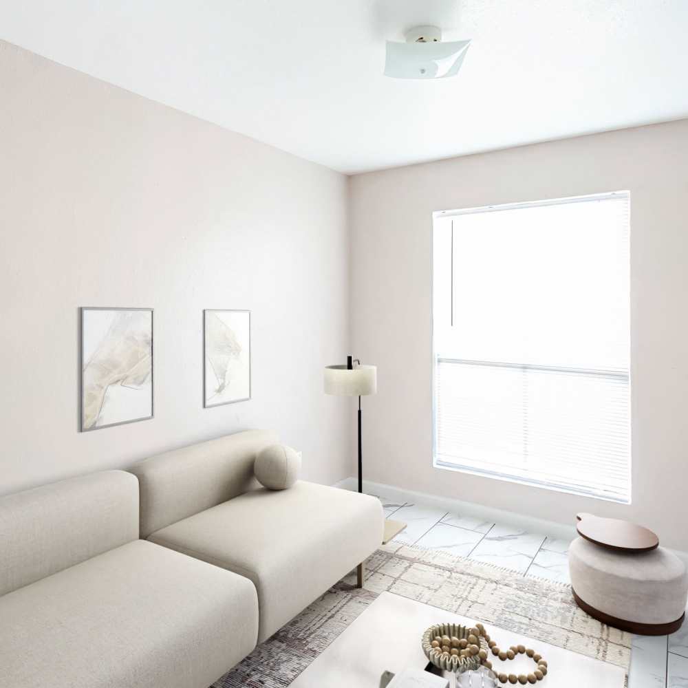Living space with a couch and coffee table at The Sanctuary At 9430 in Houston, Texas