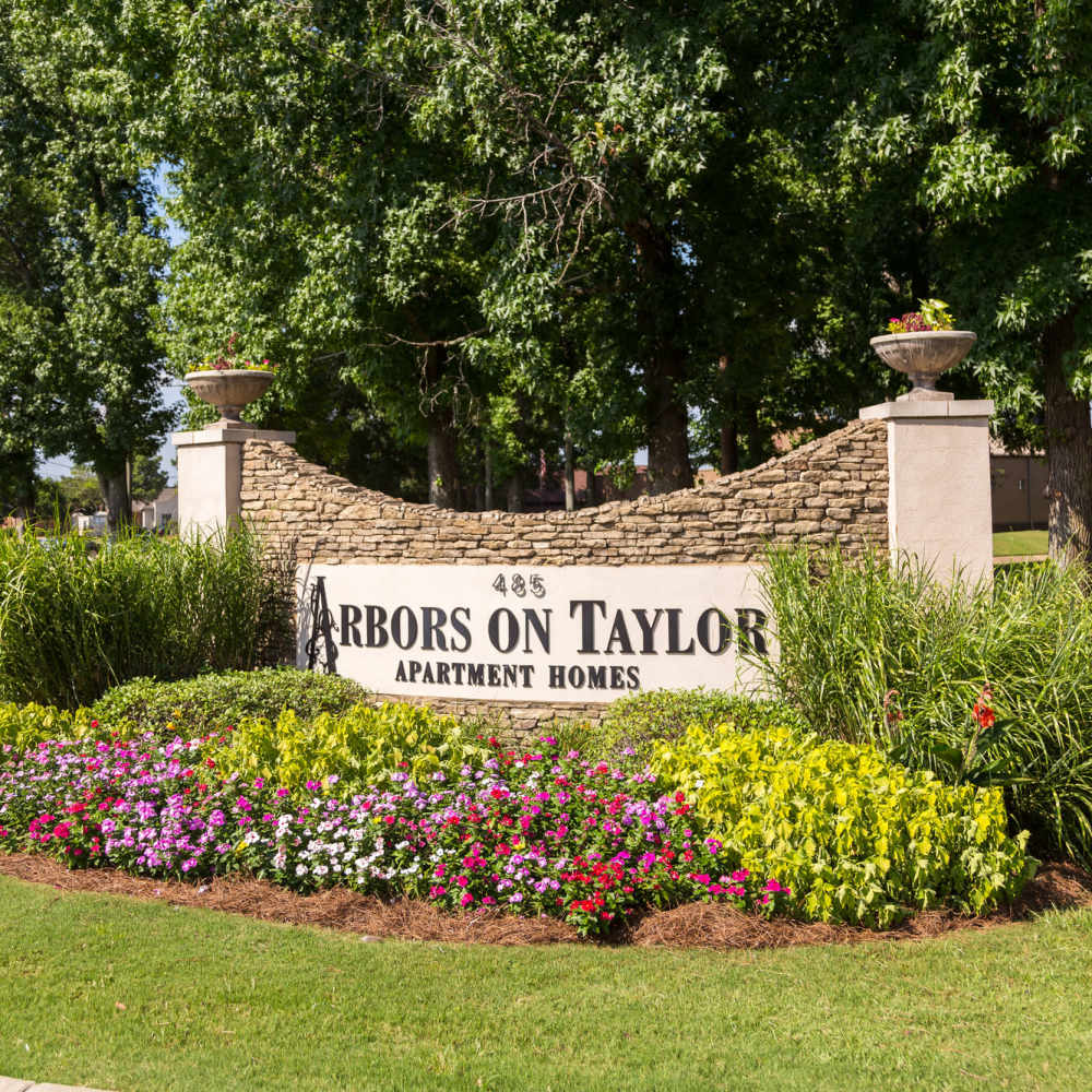 Sign board at The Arbors On Taylor in Montgomery, Alabama