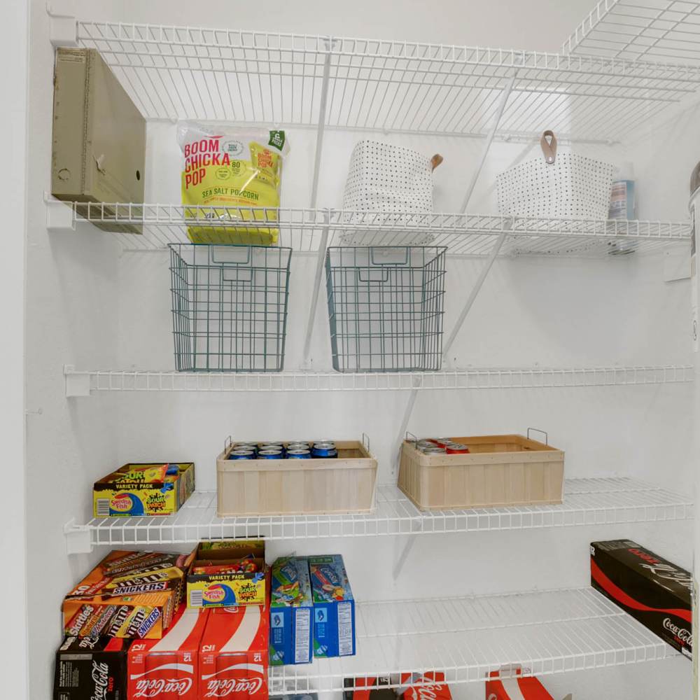 Stocked packed food and drink at The Quarters Gainesville in Gainesville, Florida