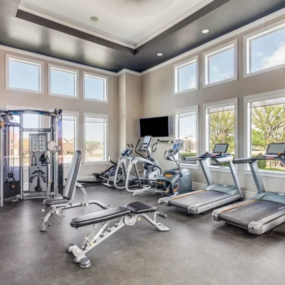 Fitness center at Lauren in Fort Worth, Texas