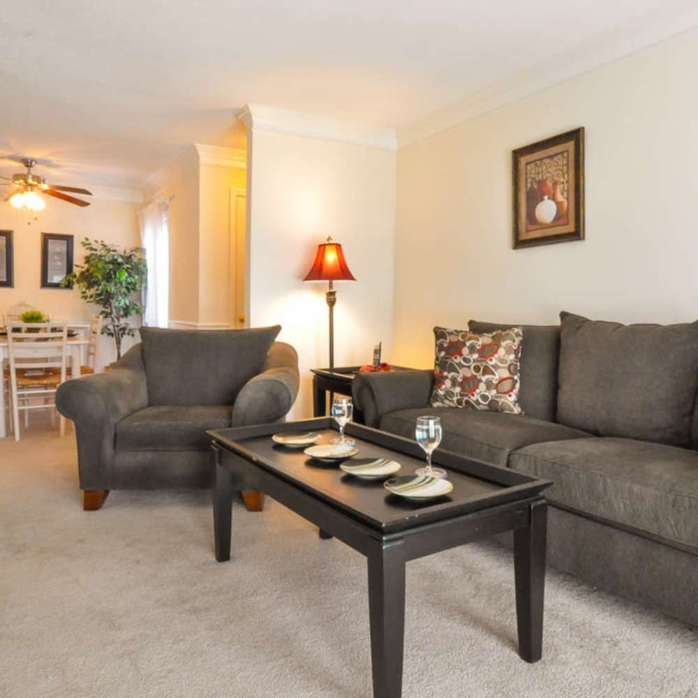 Living room at Regency Park in Clarksville, Tennessee