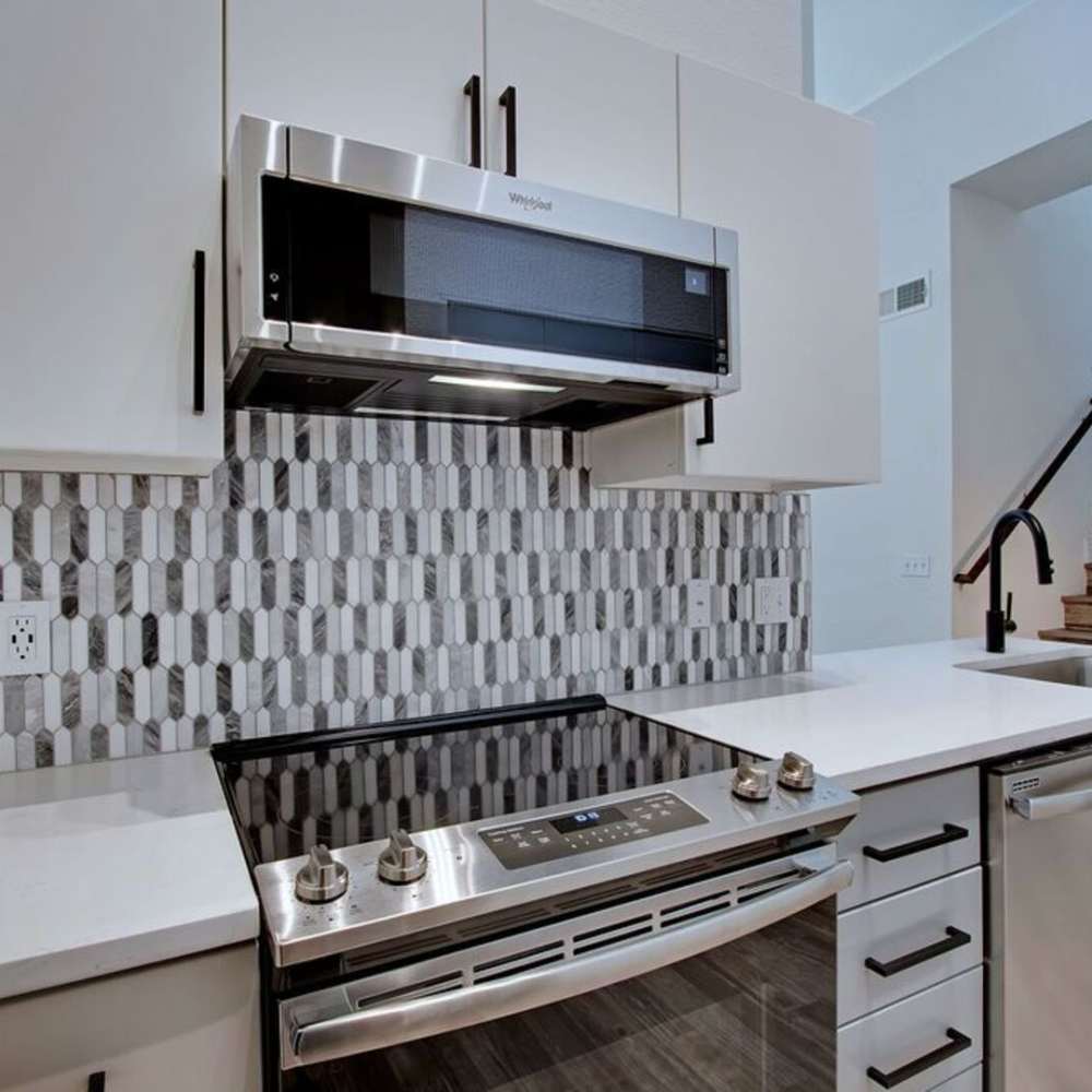 Stainless-steel range at  Ninety Degrees in Phoenix, Arizona
