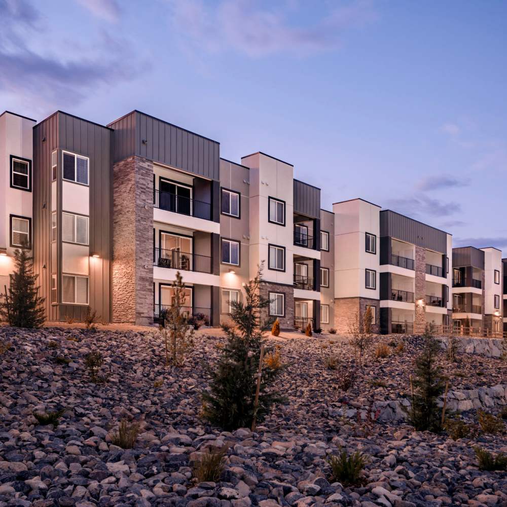Building exterior at The Overlook at Keystone Canyon in Reno, Nevada