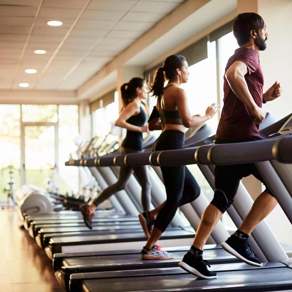 Fitness center at Water's Edge in Foster City, California