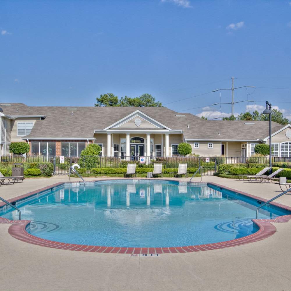 Resort style swimming pool at Arbors at the Reservoir in Ridgeland, Mississippi, 