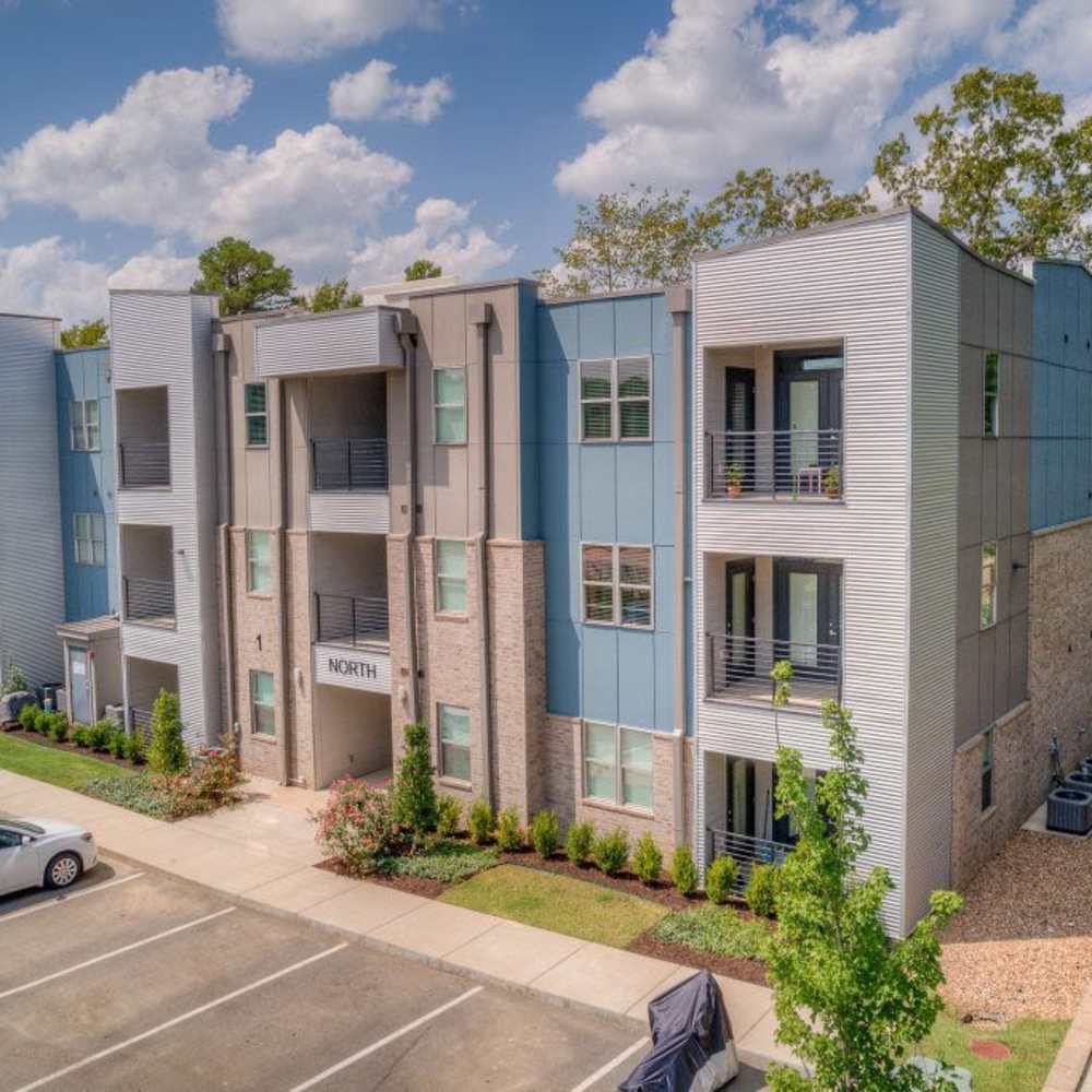 Modern building at Ascent at Aldersgate in Little Rock, Arkansas