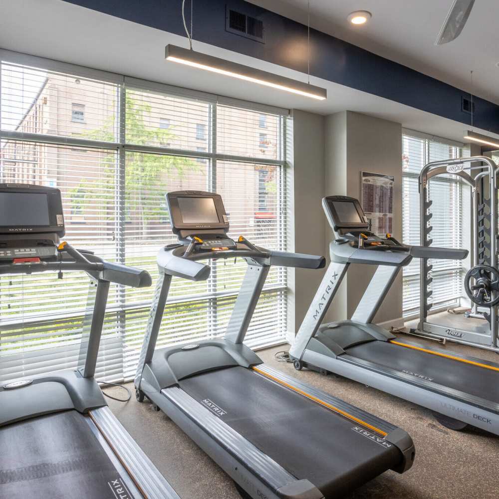Treadmills at Axis on Lexington in Louisville, Kentucky