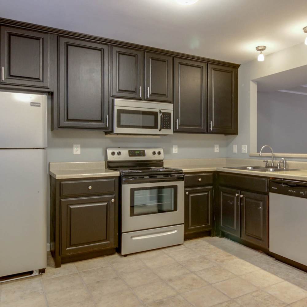 Spacious kitchen room at Davenport Condominiums in Nashville, Tennessee