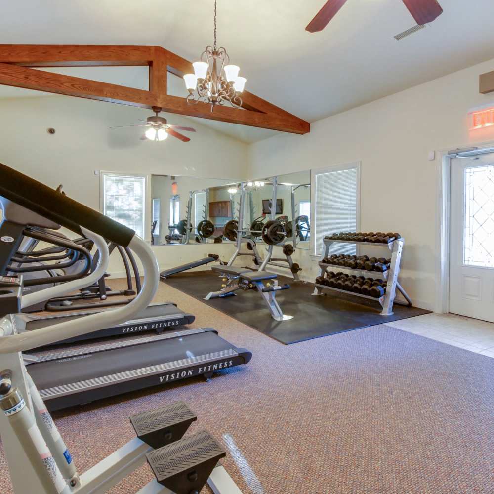 Fitness center at Davenport Condominiums in Nashville, Tennessee