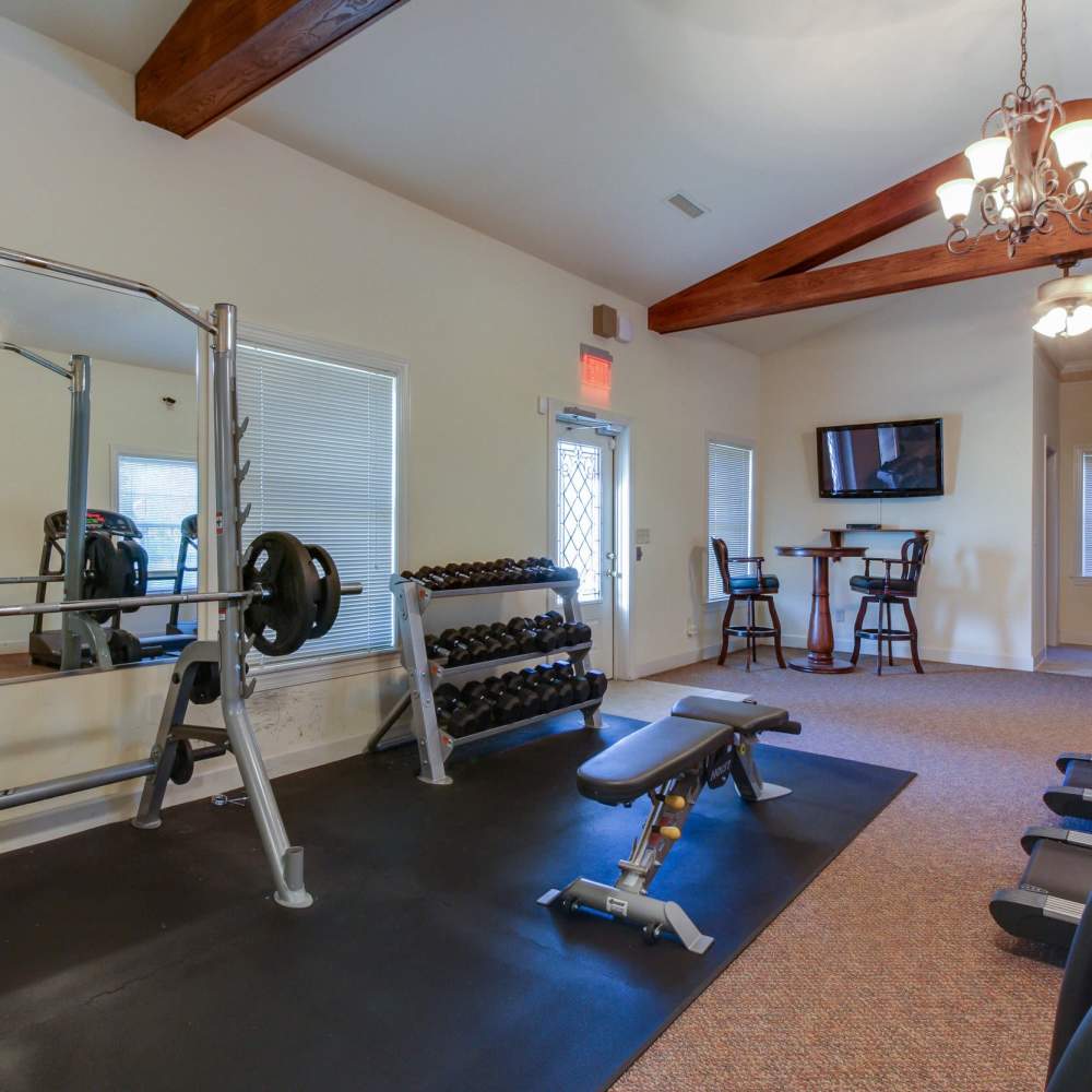 Fitness center at Davenport Condominiums in Nashville, Tennessee