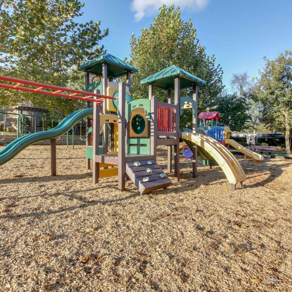 Kids slide with sand pit at Davenport Condominiums in Nashville, Tennessee