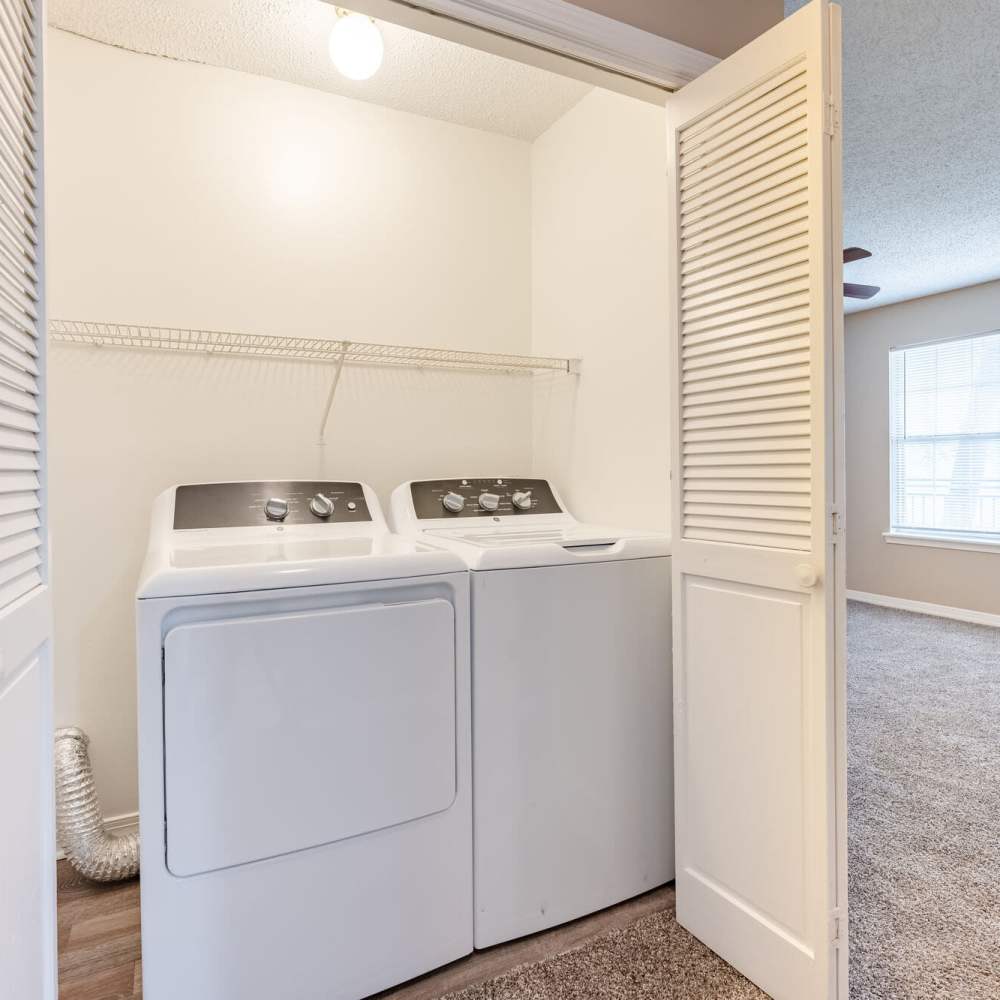 In-home washer & dryer facility at Royal Gulf Apartments in Biloxi,Mississippi