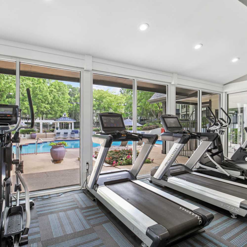 Cardio machines at Grande Oaks in Roswell, Georgia 