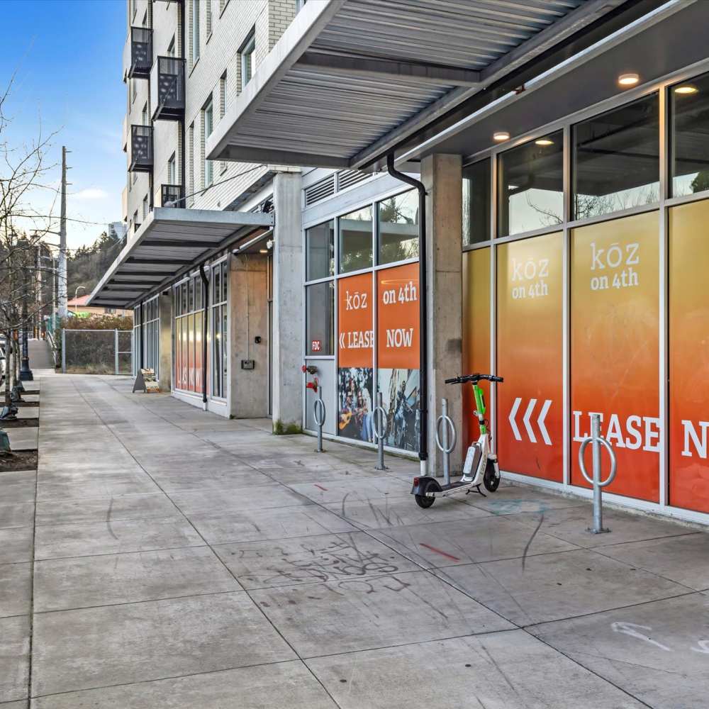 Street view at Koz on 4th in Portland, Oregon