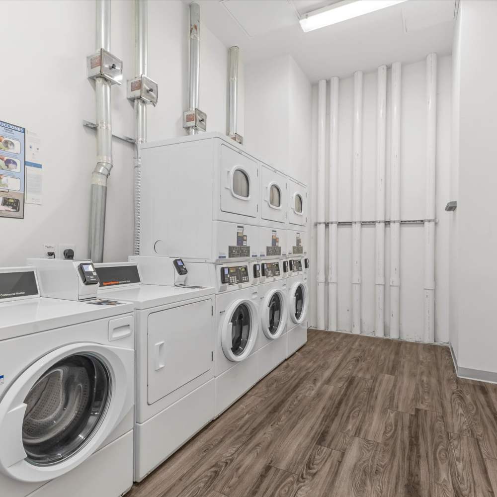Laundry room at Koz on 4th in Portland, Oregon