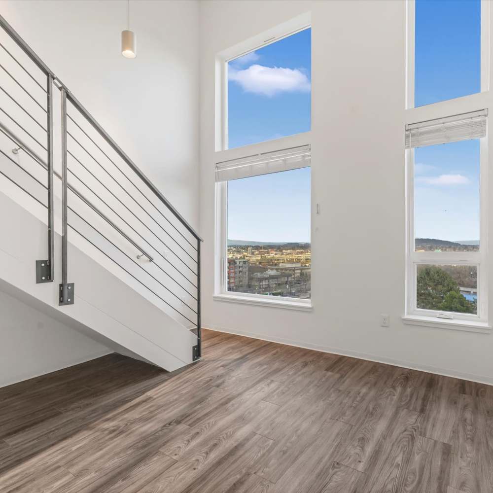 Well-lit apartment at Koz on 4th in Portland, Oregon