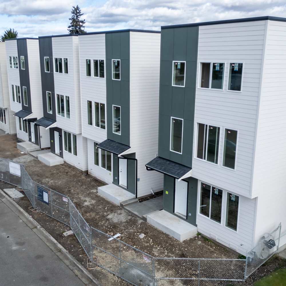 Aerial view of the community at 4315 S. Alder in Tacoma, Washington