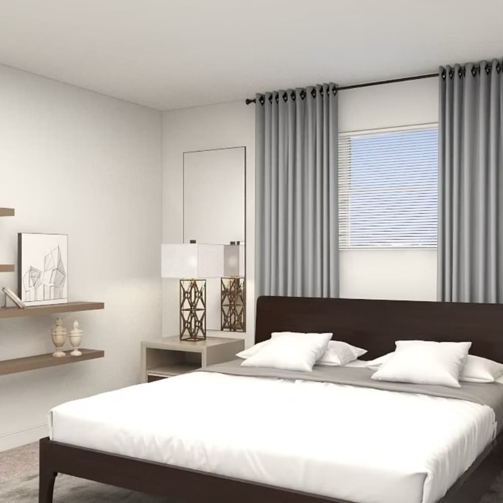 Apartment bedroom at New Village At Hermitage in Hermitage, Tennessee