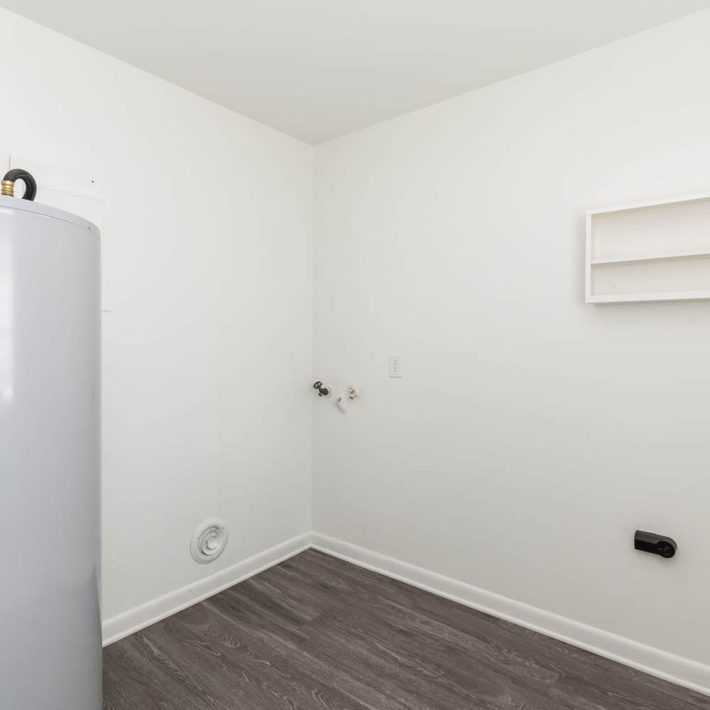 Water heater in an apartment at New Village At Hermitage in Hermitage, Tennessee