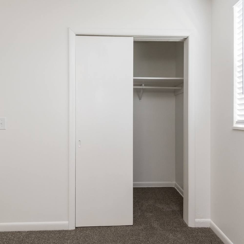 Walk-in closet in a bedroom at New Village At Hermitage in Hermitage, Tennessee