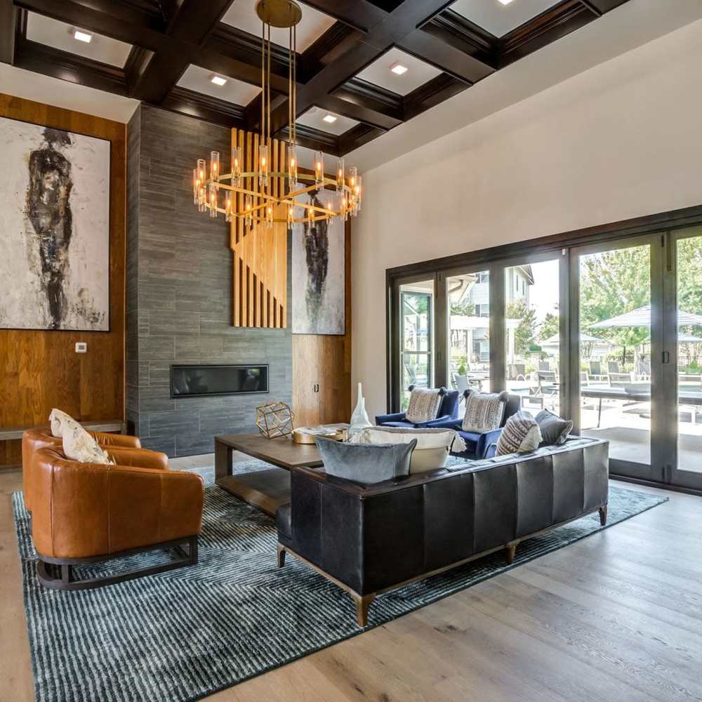Beautifully furnished clubhouse in a Drucker + Falk property