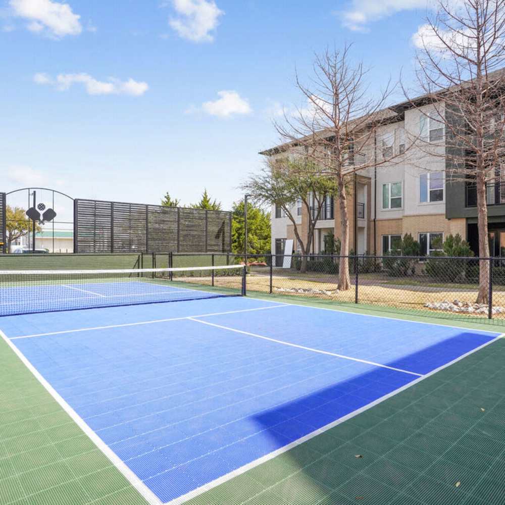 Tennis court at Dorian and Encore in Plano, Texas