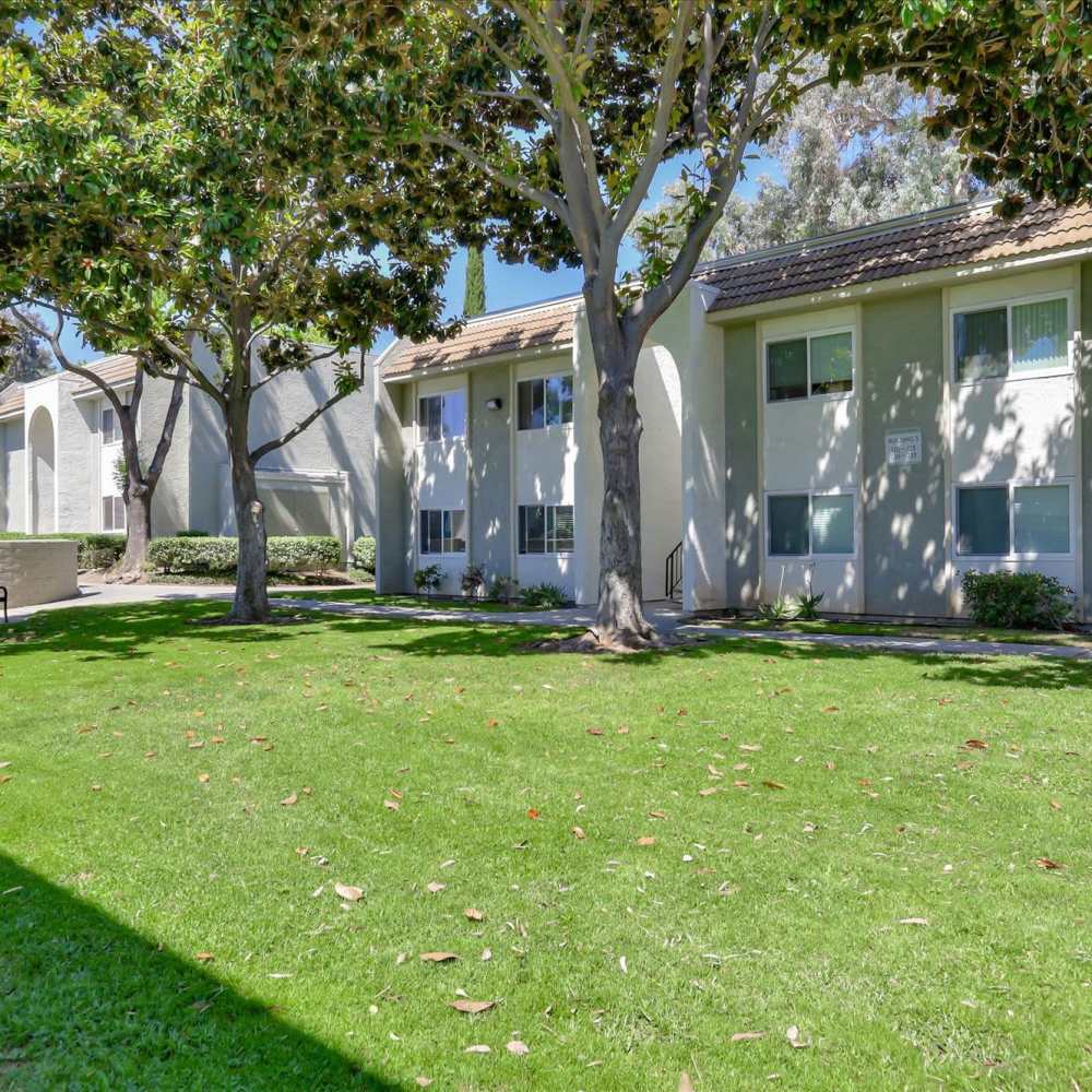 Community exterior building view at San Jose Greens in San Jose, California,